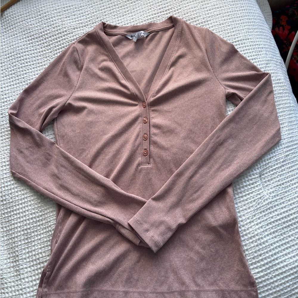 Women's Pink Long Sleeve Top
